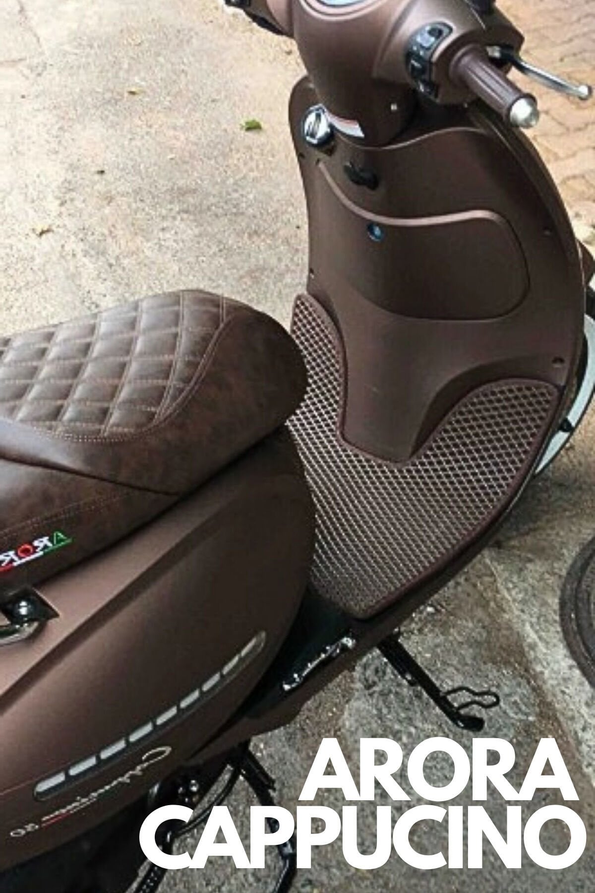 Arora Cappucıno 50cc-125cc Motorsiklet Uyumlu Eva Paspas (KAHVE)