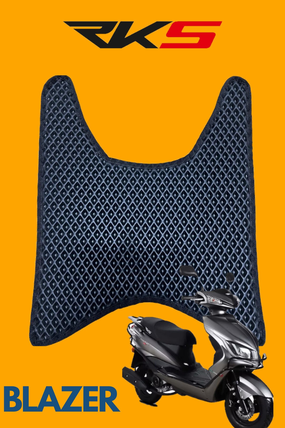 RKS BLAZER Motorsiklet Uyumlu Eva Paspas (SİYAH)