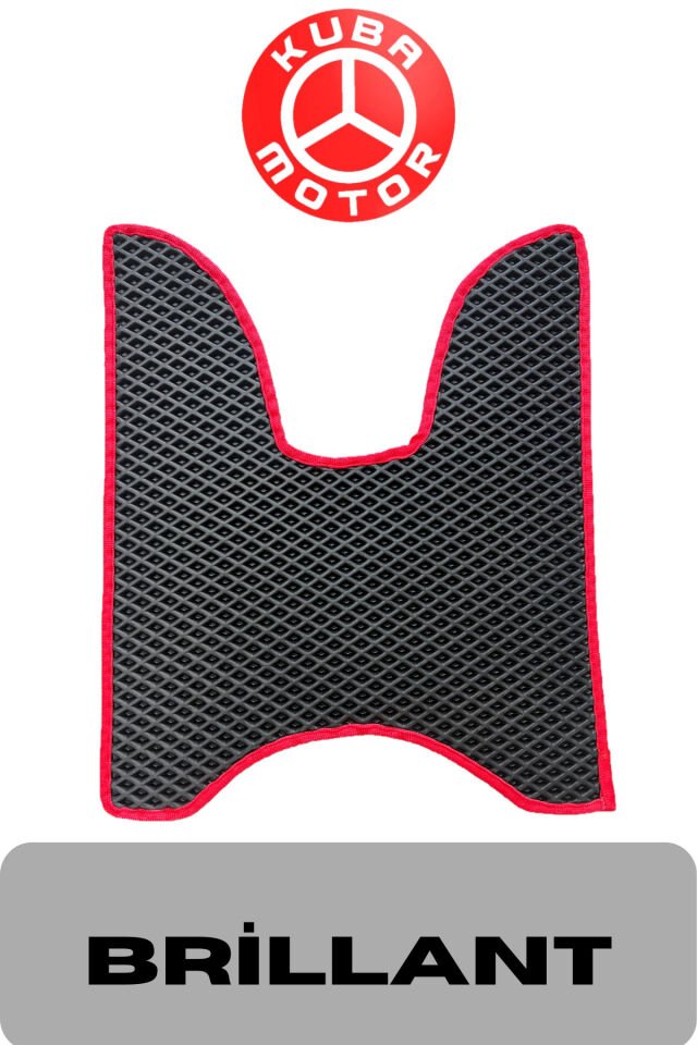 Kuba Brilliant Motorsiklet Uyumlu Eva Paspas (KIRMIZI)