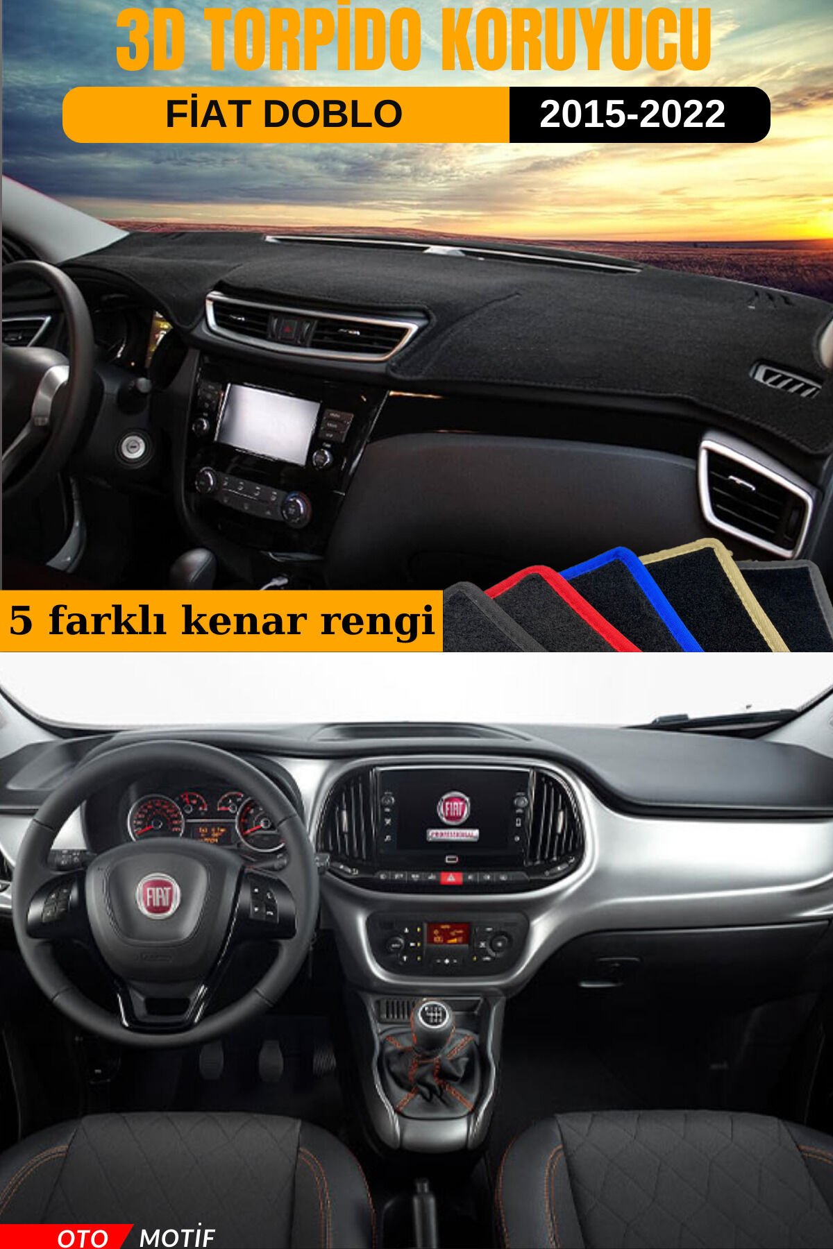 FİAT DOBLO 2015-2022 UYUMLU TORPİDO KORUMASI
