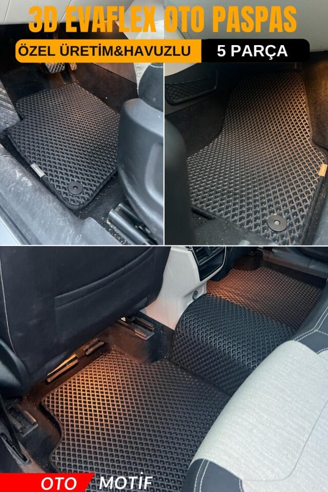 SKODA KODİAQ ARACA ÖZEL 3D EVA YENİ NESİL OTO PASPAS