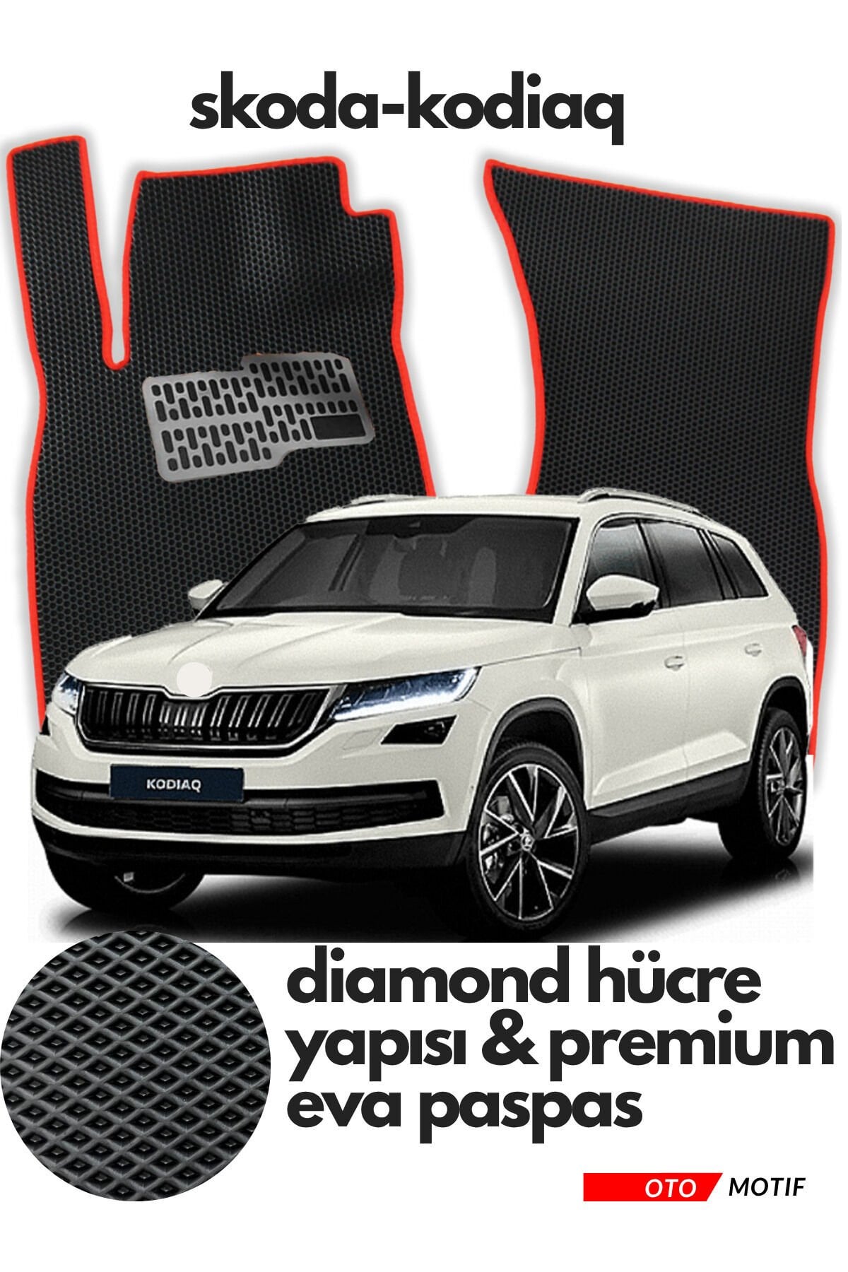 SKODA KODİAQ ARACA ÖZEL 3D EVA YENİ NESİL OTO PASPAS