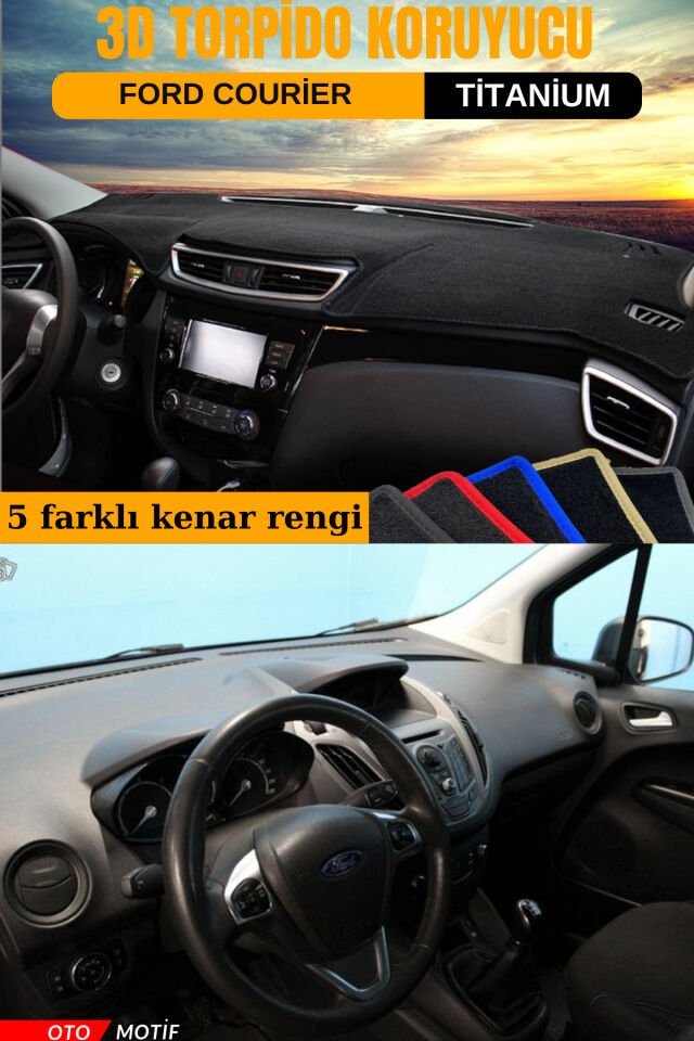 FORD COURİER TİTANİUM 3D TORPİDO KORUYUCU KILIF - ÖN GÖĞÜS KAPLAMA