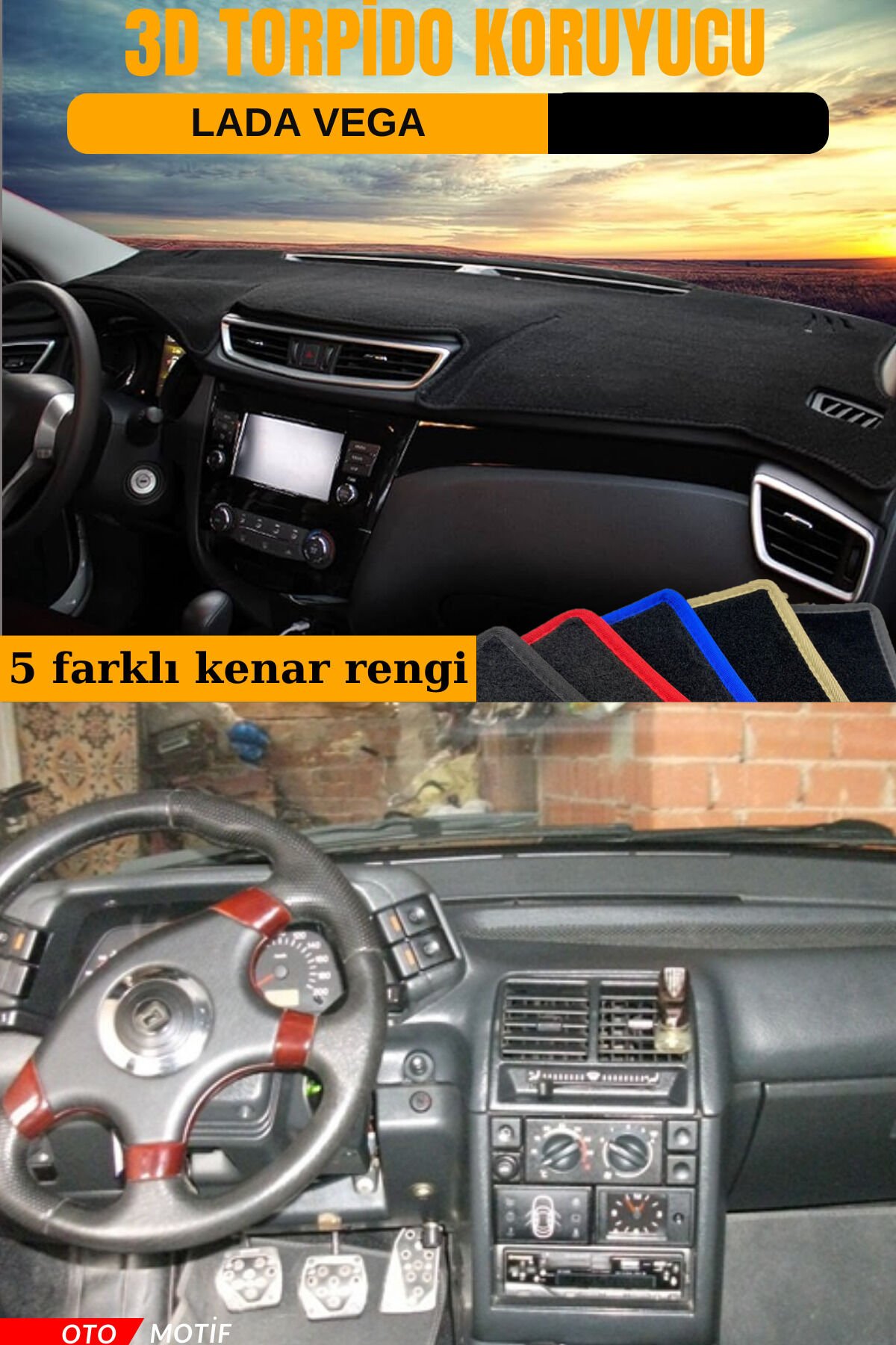 LADA VEGA 110 3D TORPİDO KORUYUCU KILIF - ÖN GÖĞÜS KAPLAMA