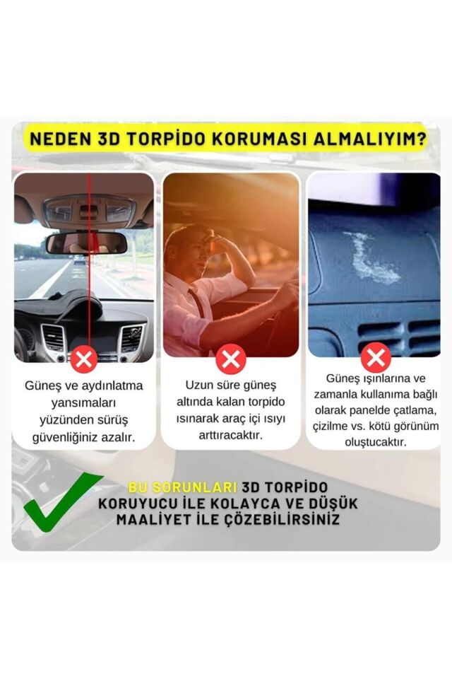 TOYOTA COROLLA 2012-2018 3D TORPİDO KORUYUCU KILIF - ÖN GÖĞÜS KAPLAMA