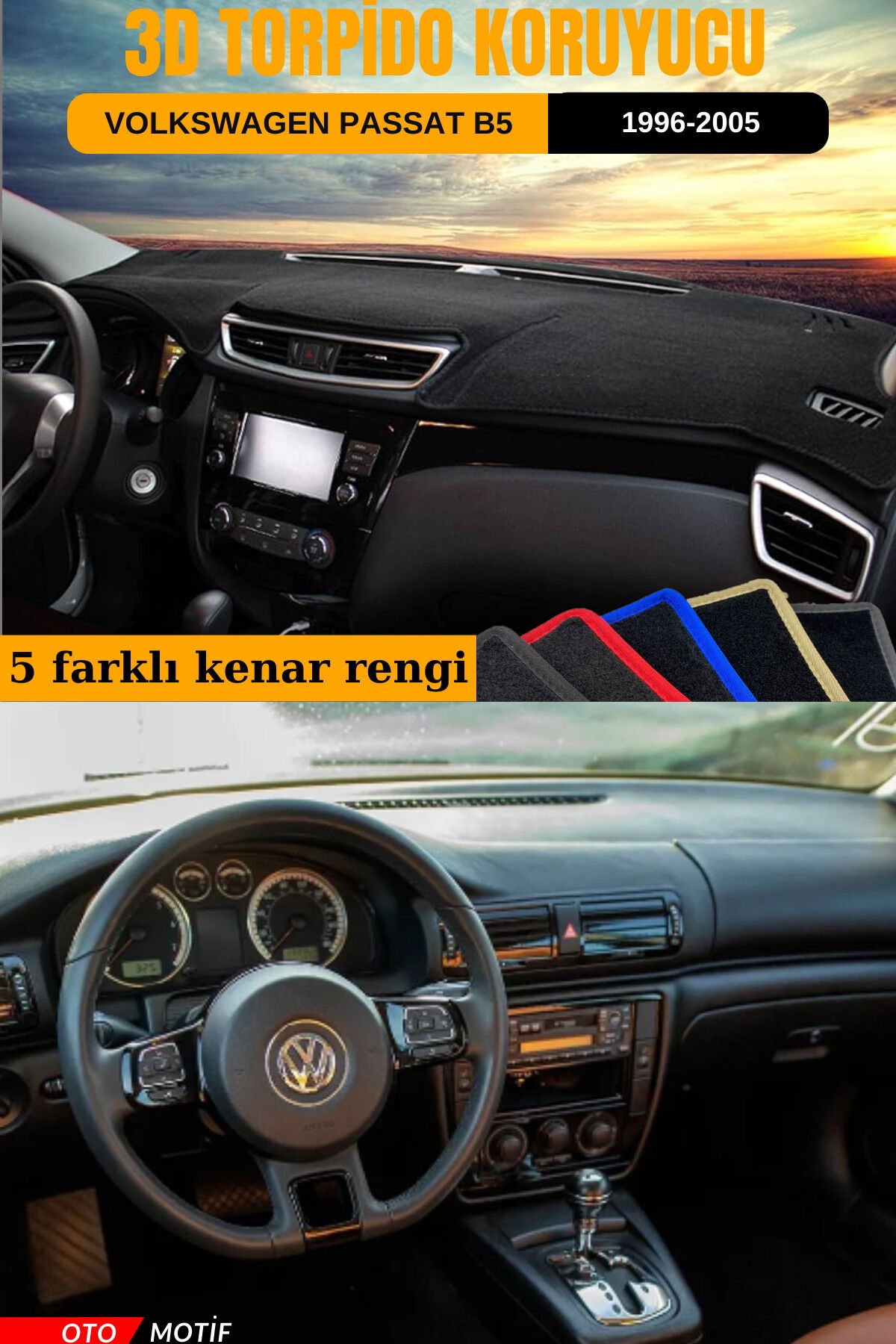 VOLKSWAGEN PASSAT B5 3D TORPİDO KORUYUCU KILIF - ÖN GÖĞÜS KAPLAMA