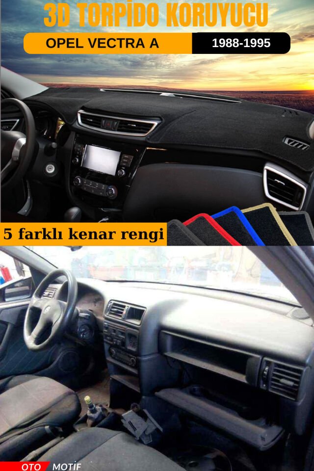 OPEL VECTRA A 3D TORPİDO KORUYUCU KILIF - ÖN GÖĞÜS KAPLAMA