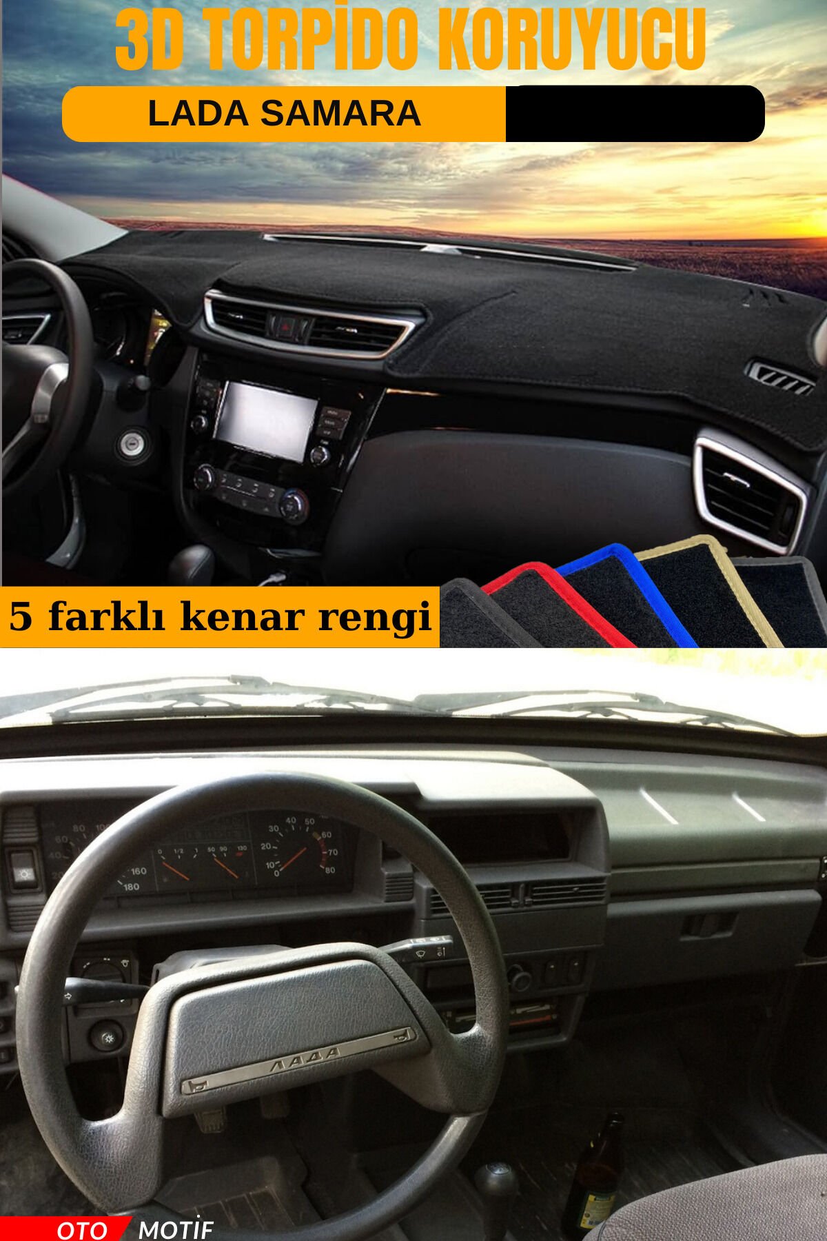 LADA SAMARA 3D TORPİDO KORUYUCU KILIF - ÖN GÖĞÜS KAPLAMA