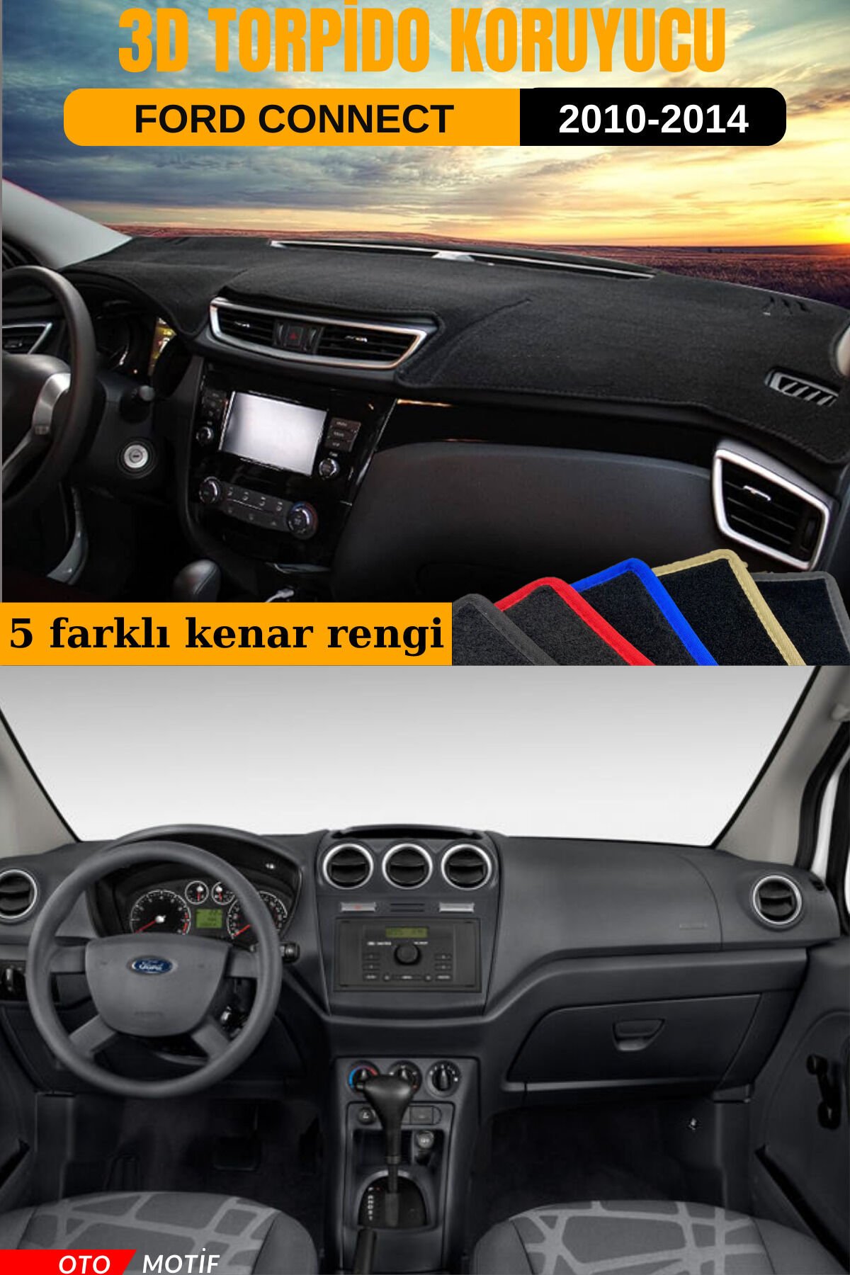 Ford Connect 2008-2012 3d Torpido Koruması