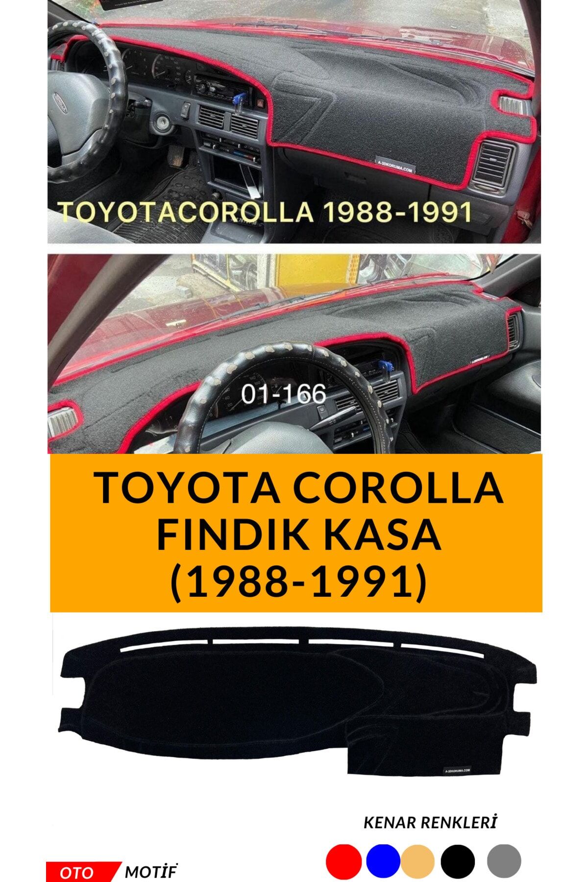A-3d Koruma Toyota Corolla Fındık Kasa 1988-1991 Torpido Koruma