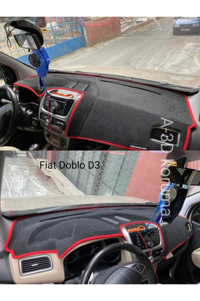 Fıat Doblo Torpido Koruması Kırmızı 2009-2013 Modellerine Uygun