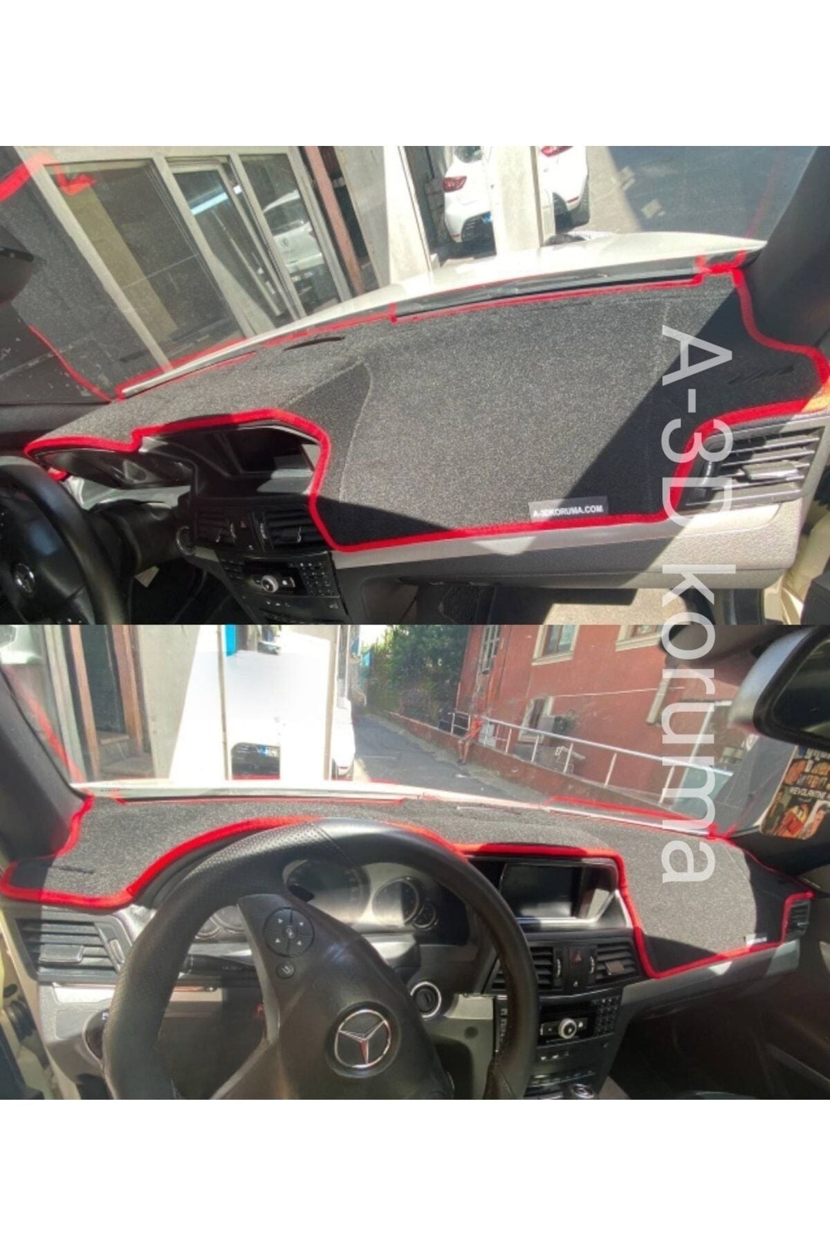 Mercedes C207 Torpido Koruması Kırmızı 2009-2017 Modellerine Uygun