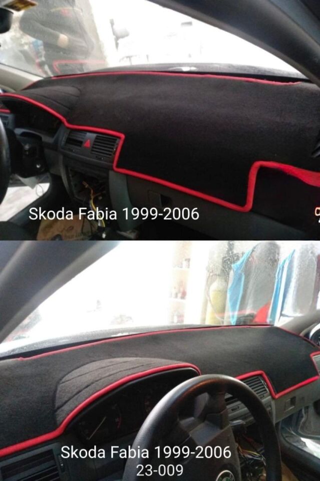 Skoda Fabıa Torpido Koruması Kırmızı 1999-2006 Modellerine Uygun