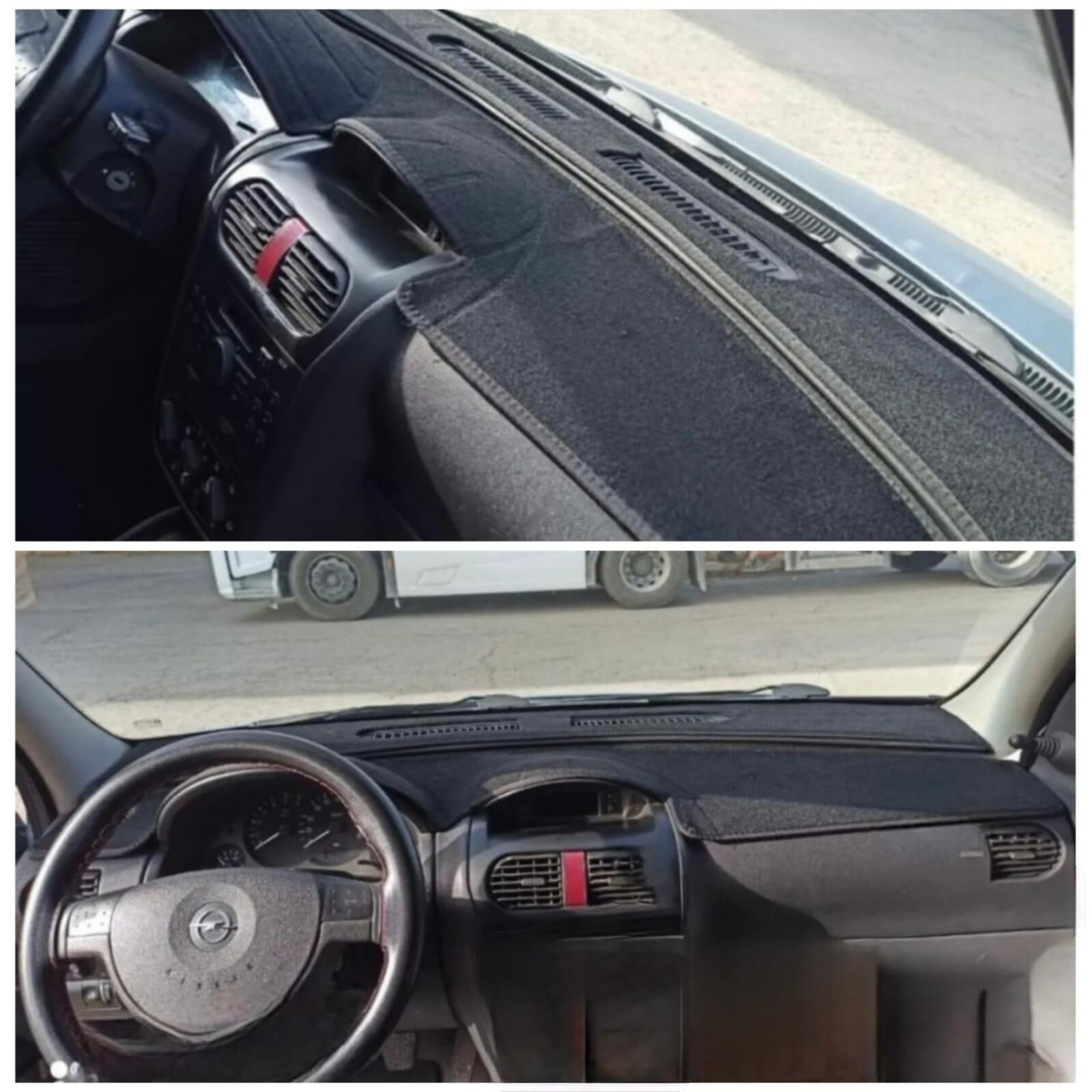 Opel Combo C Torpido Koruması Siyah 2001-2011 Modellerine Uygun Torpido Halısı