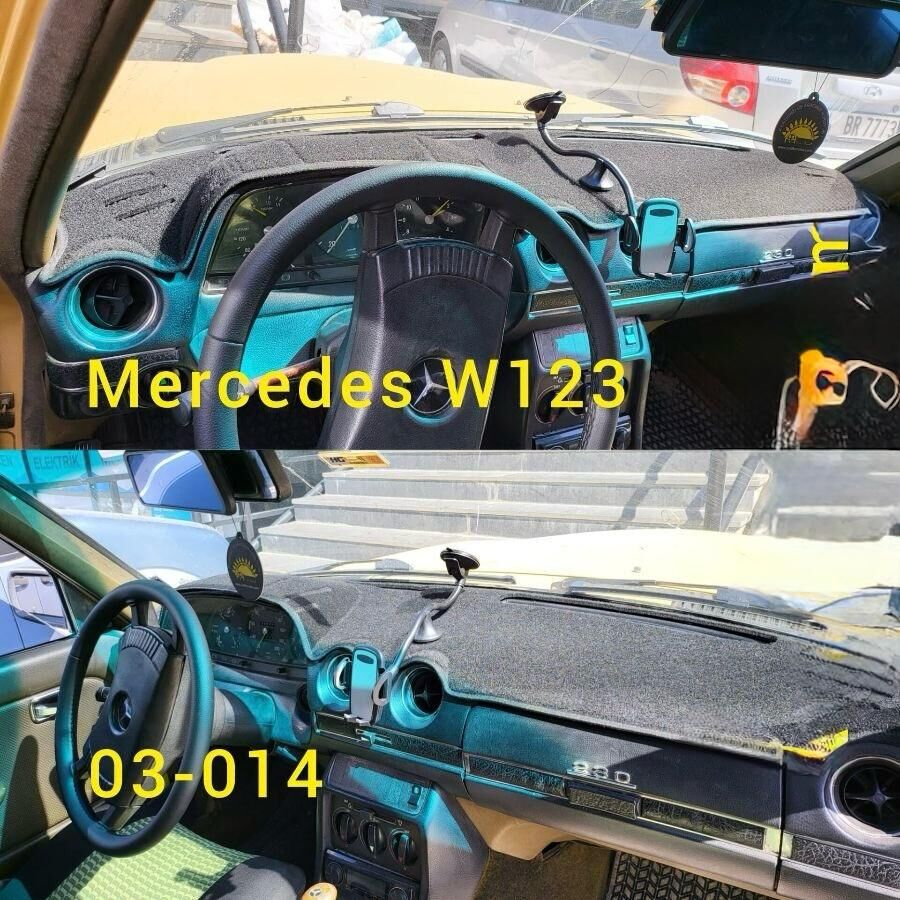 Mercedes E Class W123 1976-1984  Modelleri Için Uygun Torpido Koruma Halısı